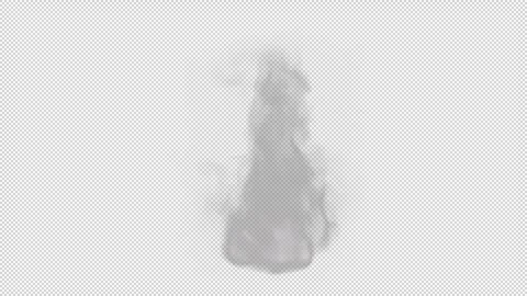 Real Steam Loop Cooking Pot With Alpha Channel Stock Footage 333229399