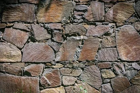 Real stone wall background, old facade pattern ready for your design 3 Stock Photos