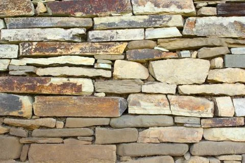 Real stone wall texture ready  for your design, architectural backdrop Stock Photos
