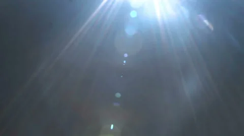 Real sunlight lens flares on dark background 库存影片 45440191