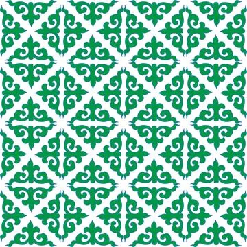 Real Tatar seamless pattern. Islamic floral geometry. Culture of the Tatar .. 스톡 일러스트