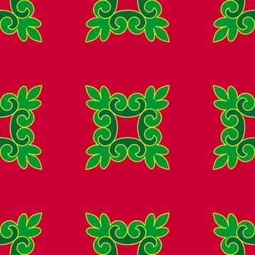 Real Tatar seamless pattern. Islamic floral geometry. Culture of the Tatar .. Stock Illustration