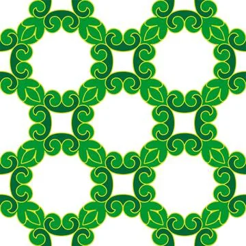 Real Tatar seamless pattern. Islamic floral geometry. Culture of the Tatar .. Stock Illustration