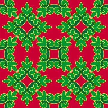 Real Tatar seamless pattern. Islamic floral geometry. Culture of the Tatar .. Stock Illustration
