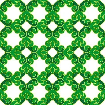 Real Tatar seamless pattern. Islamic floral geometry. Culture of the Tatar .. Stock Illustration