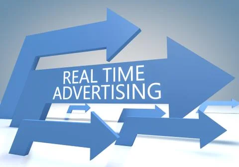 Real time advertising Stock Illustration