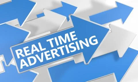 Real time advertising Stock Illustration