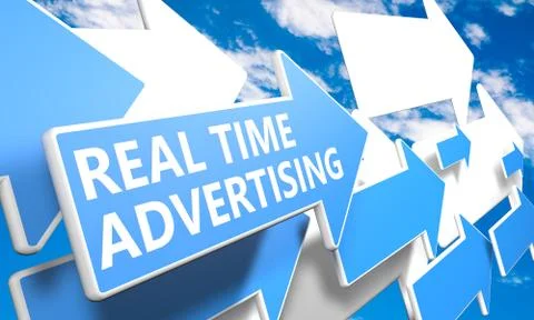 Real time advertising Stock Illustration