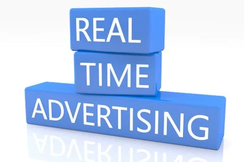 Real time advertising Stock Illustration