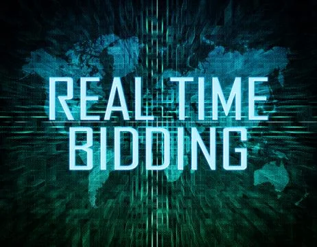 Real time bidding Stock Illustration