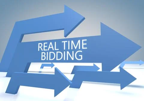 Real time bidding Stock Illustration