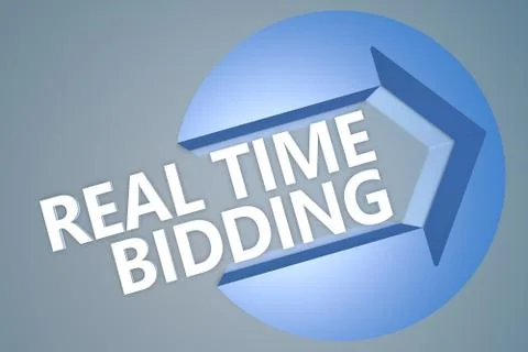Real time bidding Stock Illustration