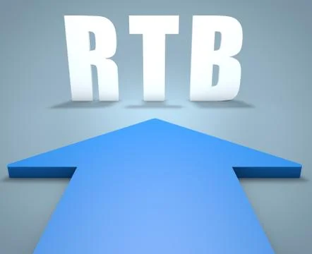 Real Time Bidding Stock Illustration