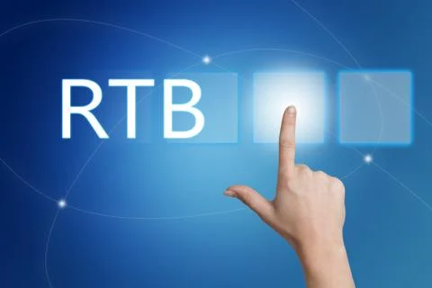 Real Time Bidding Stock Illustration