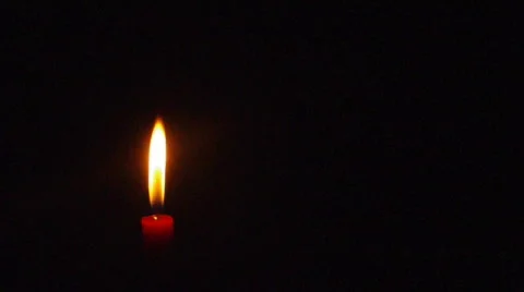 Real time burning candle Stock Footage 847279