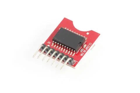 Real time clock module module isolated on white background Stock Photos