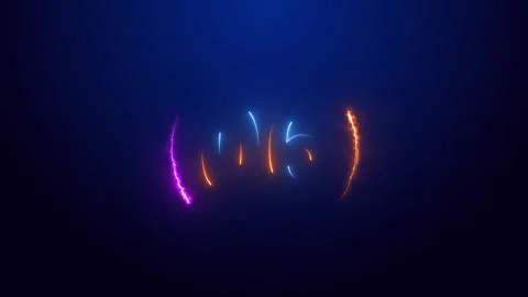 Real-time countdown of multicolored numbers from 1 to 50 Video stock 260670645