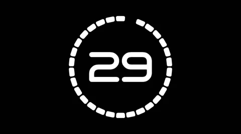 Real time countdownA-21-kb 스톡 동영상 50980867