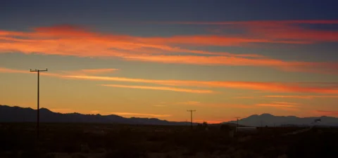 Real Time desert sunset, 4K Stock Footage 136338746