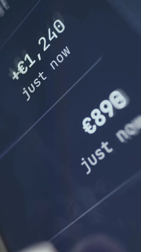 Real-time financial activity stream of latest transaction values Stock Footage 335477993
