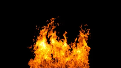 Real-time fire, Smokeless Stock Footage 95703179