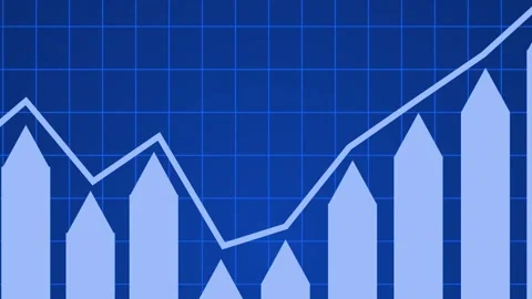 Real-Time Graph and Chart Animation Showing Business Performance Metrics Stock Footage 315764374