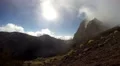 Real time inside mountain clouds Pico do Arieiro in Madeira HD Footage