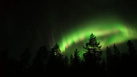 Real Time Northern Lights Stock Footage 141153908