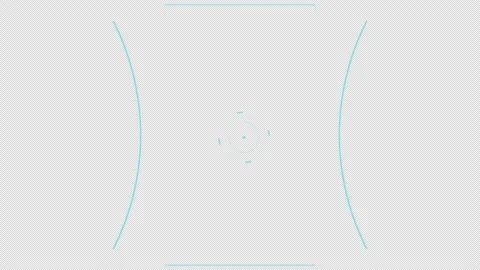 Real-time Optimized HUD Mech-Suit Visor Combat: Telemetry Board : 4K Alpha Stock Footage 332943597