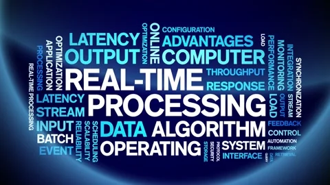 Real-Time Processing animated word cloud,animation tag kinetic typography loop. Stock Footage 308373570
