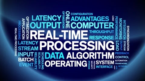 Real-Time Processing animated word cloud,animation tag kinetic typography loop. Stock Footage 308373608
