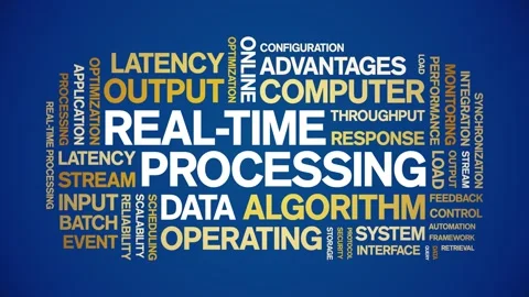 Real-Time Processing animated word cloud,animation tag kinetic typography loop. Stock Footage 308373798