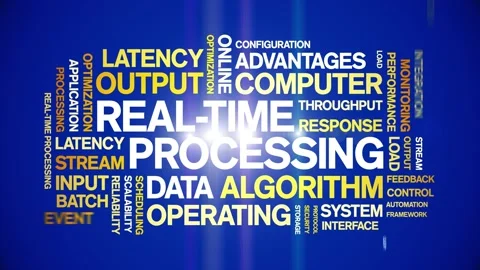 Real-Time Processing animated word cloud,animation tag kinetic typography loop. Stock Footage 308373977