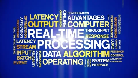Real-Time Processing animated word cloud,animation tag kinetic typography loop. Stock Footage 308374192