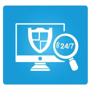 Real time security Stock-Illustration