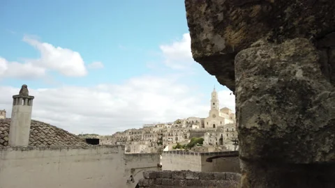 Real-time shooting on the SASSI DI MATERA Stock Footage 163173950