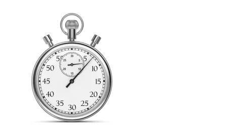 Real time stopwatch cycle. Animation of ... | Stock Video | Pond5
