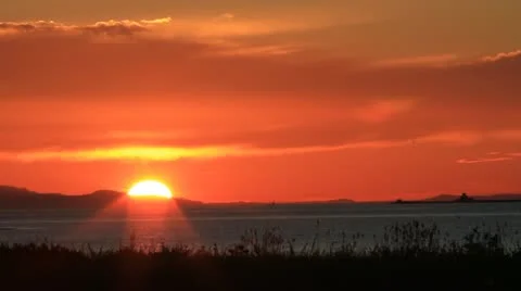 Real Time Sunset times Stock-Footage 12576829