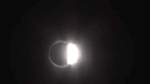 Real Time Of A Total Solar Eclipse Stock Footage 79168535
