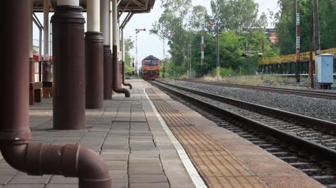 Real time train wheels moves 스톡 동영상 55406935