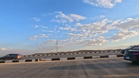Real Time Urban Drive on Cairo Ring Road Capturing the Energy of Cairo Traffic Stock-Footage 330077845