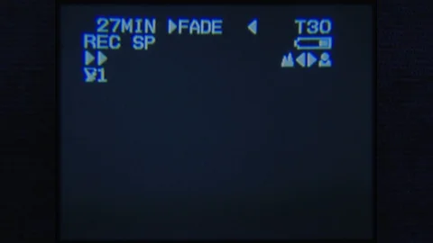 Real time VHS Artifacts captured from the view of the finder of an old video Vídeos de archivo 85658961