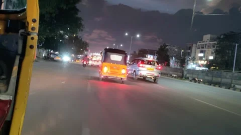 Real Traffic Scene in India Stock Footage 318545430