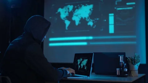 Real-video-of-hackers-virus-attack-on-system-network Stock Footage 126230712