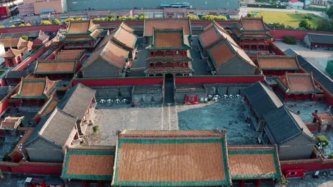 Real Video of Panoramic View of Historic Palace Stock Footage 319904562