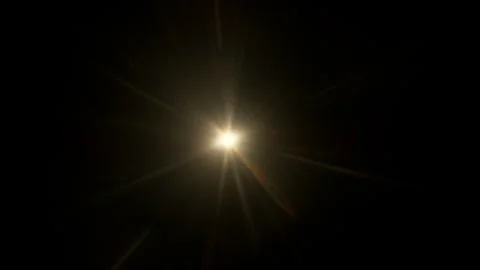 Real Warm Lens Flare Overlay Isolated on Black Background at 1000fps Slow Motion Stock Footage 334174391
