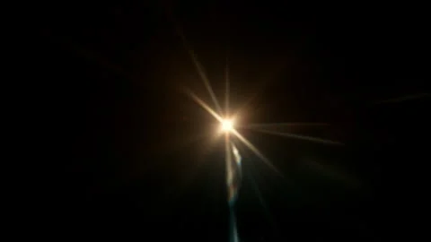 Real Warm Lens Flare Overlay Isolated on Black Background at 1000fps Slow Motion Stock Footage 336241189