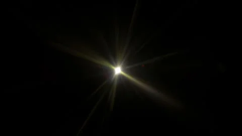 Real Warm Lens Flare Overlay Isolated on Black Background at 1000fps Slow Motion Stock Footage 338325192