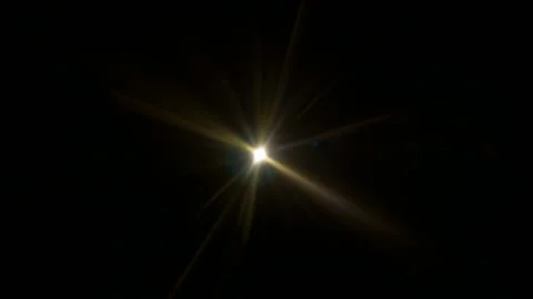 Real Warm Lens Flare Overlay Isolated on Black Background at 1000fps Slow Motion Stock Footage 340454967