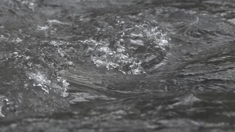 Real Water waves flows in river slow motion Stock Footage 276854132